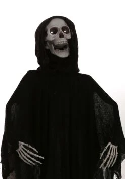 5 Foot Animated Light Up Reaper Halloween Decoration -Halloween Decoration Store 5 foot animated light up reaper prop alt 2
