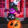 6FT Tall Large Spooky Family Inflatable Decoration