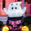 5FT Tall Inflatable Gluttonous Ghost Halloween Decoration