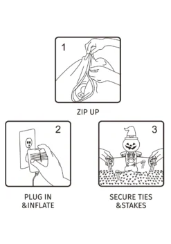 5FT Tall Grim Reaper Inflatable Decoration -Halloween Decoration Store 5ft tall reaper inflatable decoration alt 3