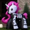 6 Foot Inflatable Skeleton Unicorn Decoration