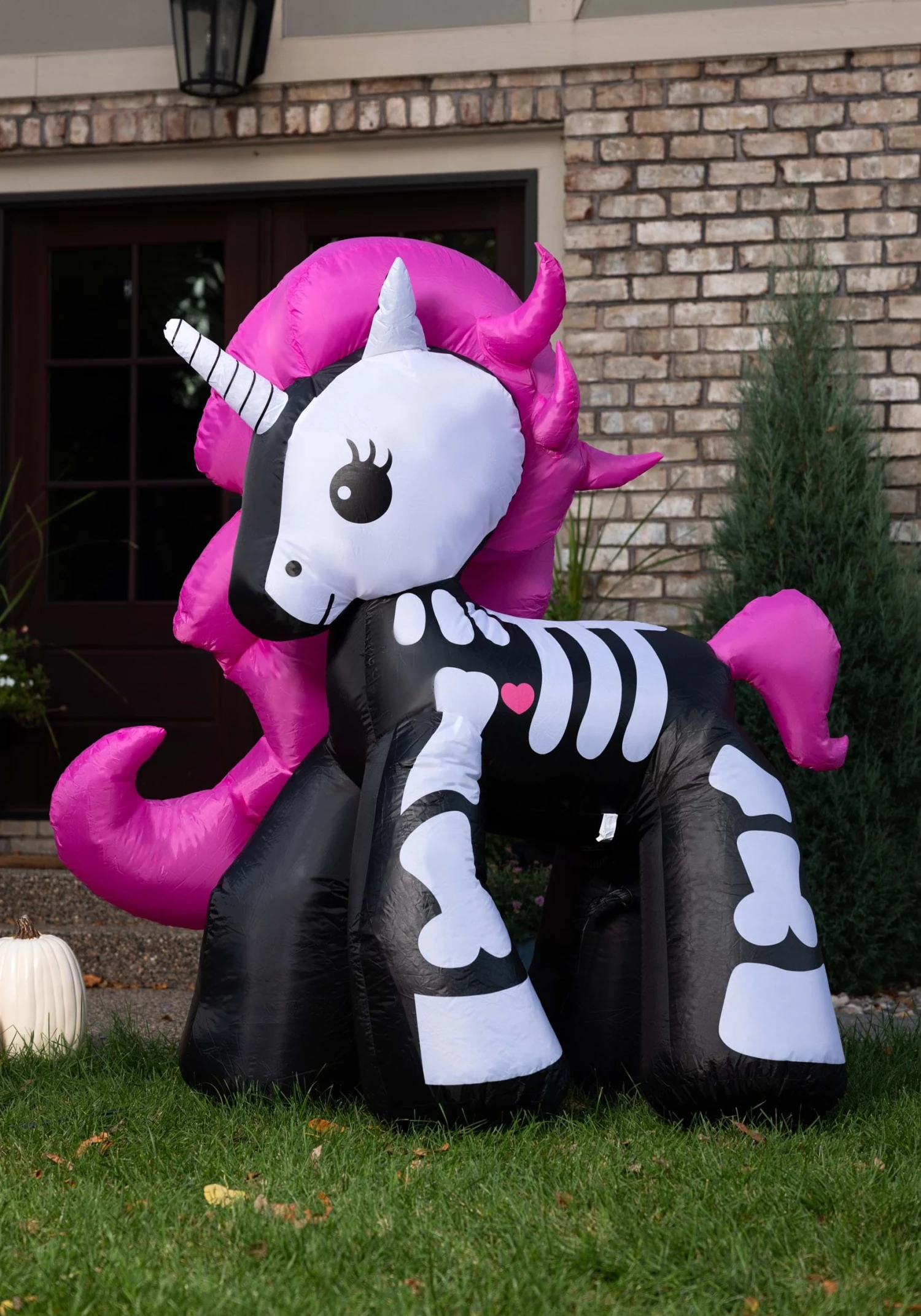 6 Foot Inflatable Skeleton Unicorn Decoration 1 6 Foot Inflatable Skeleton Unicorn Decoration