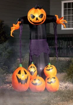 Ghostly 6 Foot Pumpkin Decoration