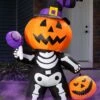 6 Foot Inflatable Pumpkin Skeleton Decoration