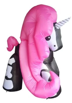 6 Foot Inflatable Skeleton Unicorn Decoration 13 6 Foot Inflatable Skeleton Unicorn Decoration -Halloween Decoration Store 6 inflatable skeleton unicorn alt 6