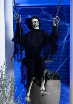 Fun World 60 Inch Swinging Reaper Prop -Halloween Decoration Store 60 swinging reaper prop alt 2