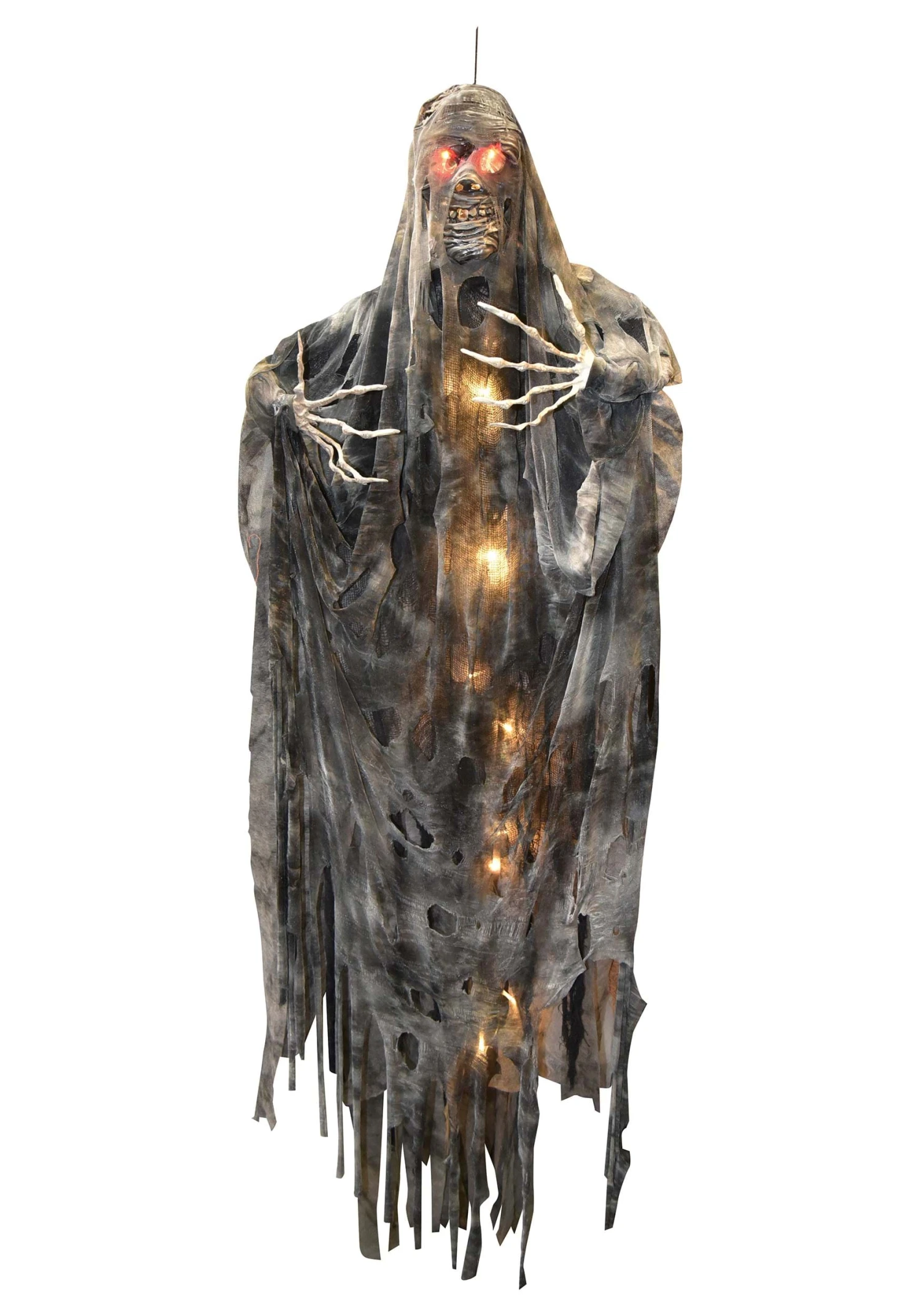 6FT Hanging Light Up Creepy Mummy Halloween Decoration 1 6FT Hanging Light Up Creepy Mummy Halloween Decoration