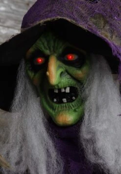 6FT Hanging Witch Animatronic Halloween Decoration 8 6FT Hanging Witch Animatronic Halloween Decoration -Halloween Decoration Store 6ft hanging witch animatronic sound light shaki alt 2