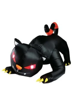 6' Animated Large Spooky Cat Inflatable Decoration