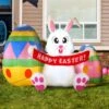 6FT Tall Large Easter Bunny Inflatable Decoration