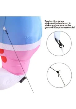 Large Egg Hunt 6FT Tall Inflatable Decoration -Halloween Decoration Store 6ft tall large egg hunt inflatable decoration alt 4