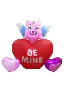 Large Kitty Angel 6 Foot Tall Inflatable Decoration -Halloween Decoration Store 6ft tall large kitty angel inflatable decoration alt 5