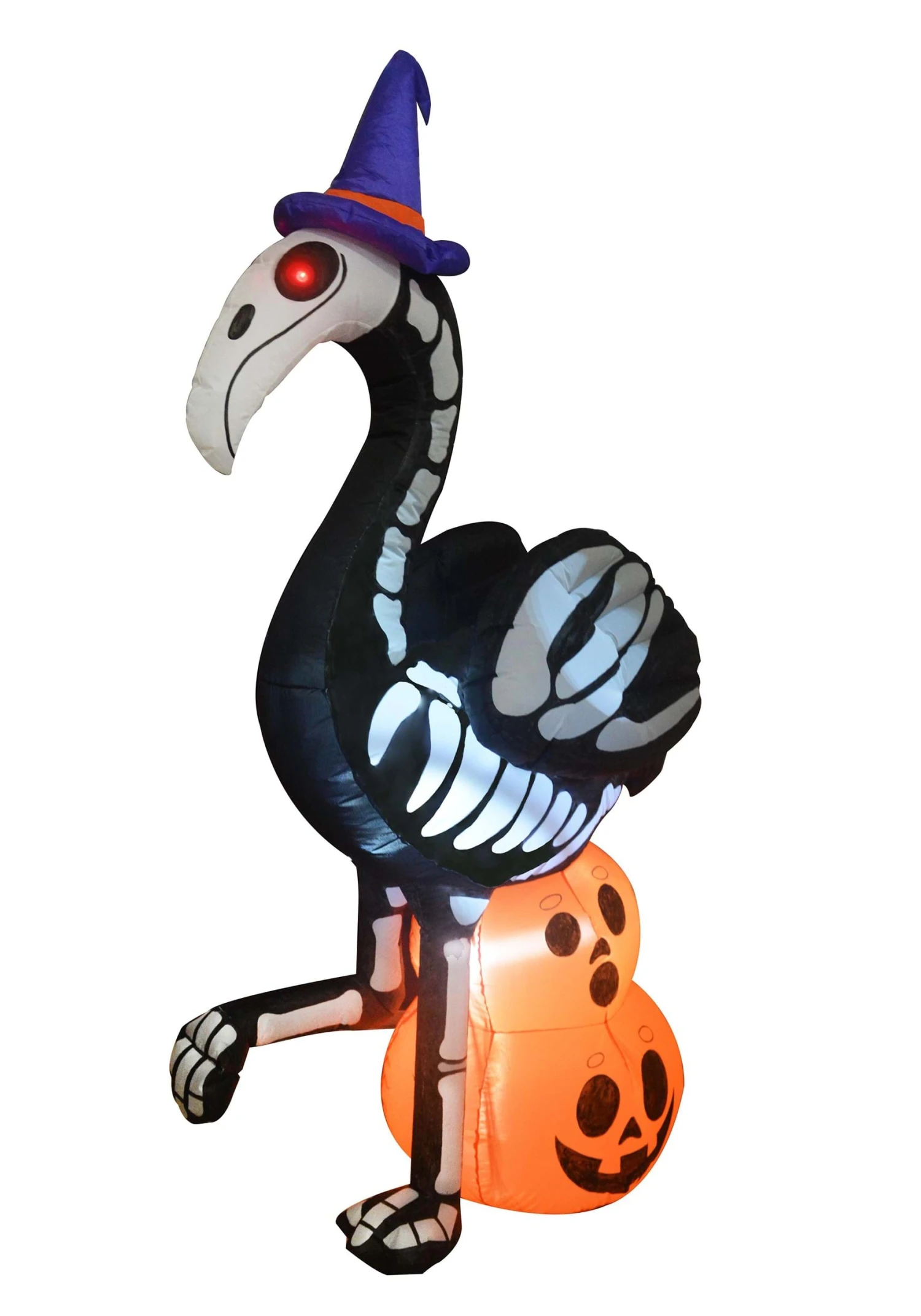 6' Large Skeleton Flamingo Inflatable Decoration 2 6' Large Skeleton Flamingo Inflatable Decoration - Image 2