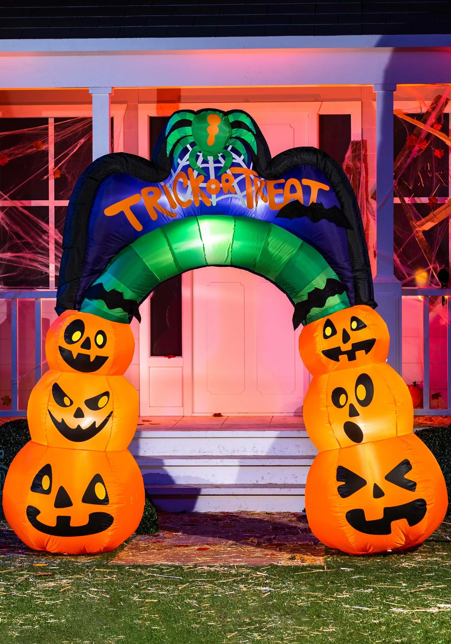 7' Tall Large Pumpkin Arch Inflatable Decoration 1 7' Tall Large Pumpkin Arch Inflatable Decoration
