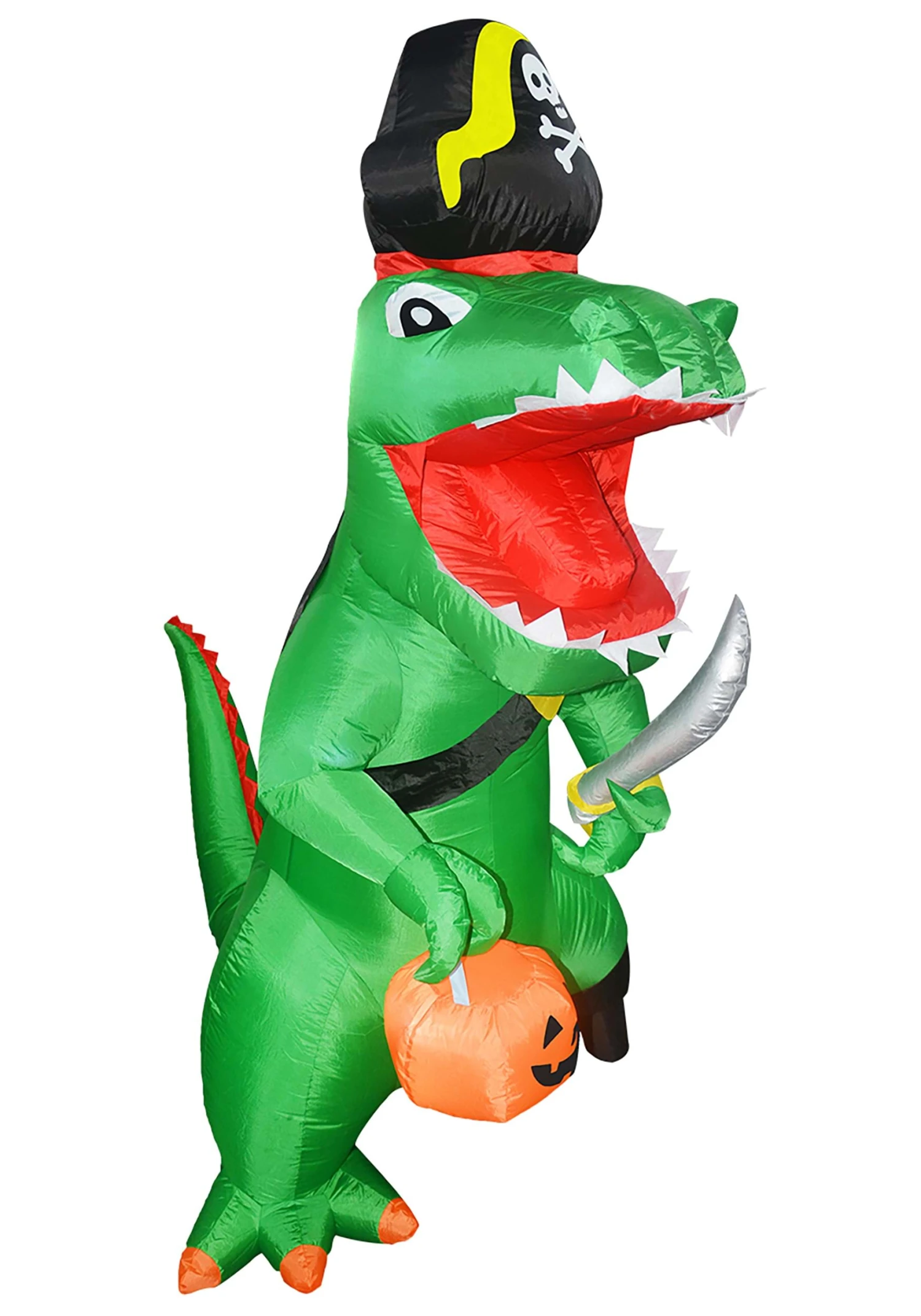 Inflatable 7 Foot Pirate Dinosaur Decoration 2 Inflatable 7 Foot Pirate Dinosaur Decoration - Image 2