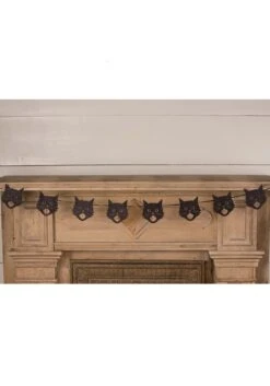 72" Glittered Scaredy Cat Silhouette Garland Decoration 7 72" Glittered Scaredy Cat Silhouette Garland Decoration -Halloween Decoration Store 72 glittered scaredy cat silhouette garland alt 3