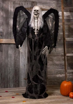 Fun World 72 Inch Black Winged Gruesome Greeter -Halloween Decoration Store 72 inch black winged gruesome greeter alt 3
