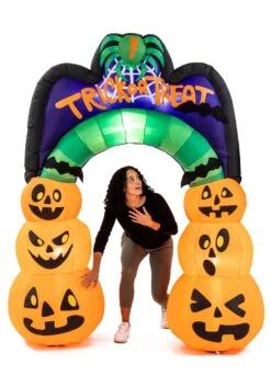 7' Tall Large Pumpkin Arch Inflatable Decoration 12 7' Tall Large Pumpkin Arch Inflatable Decoration -Halloween Decoration Store 7ft tall large pumpkin arch inflatable decoration alt 4