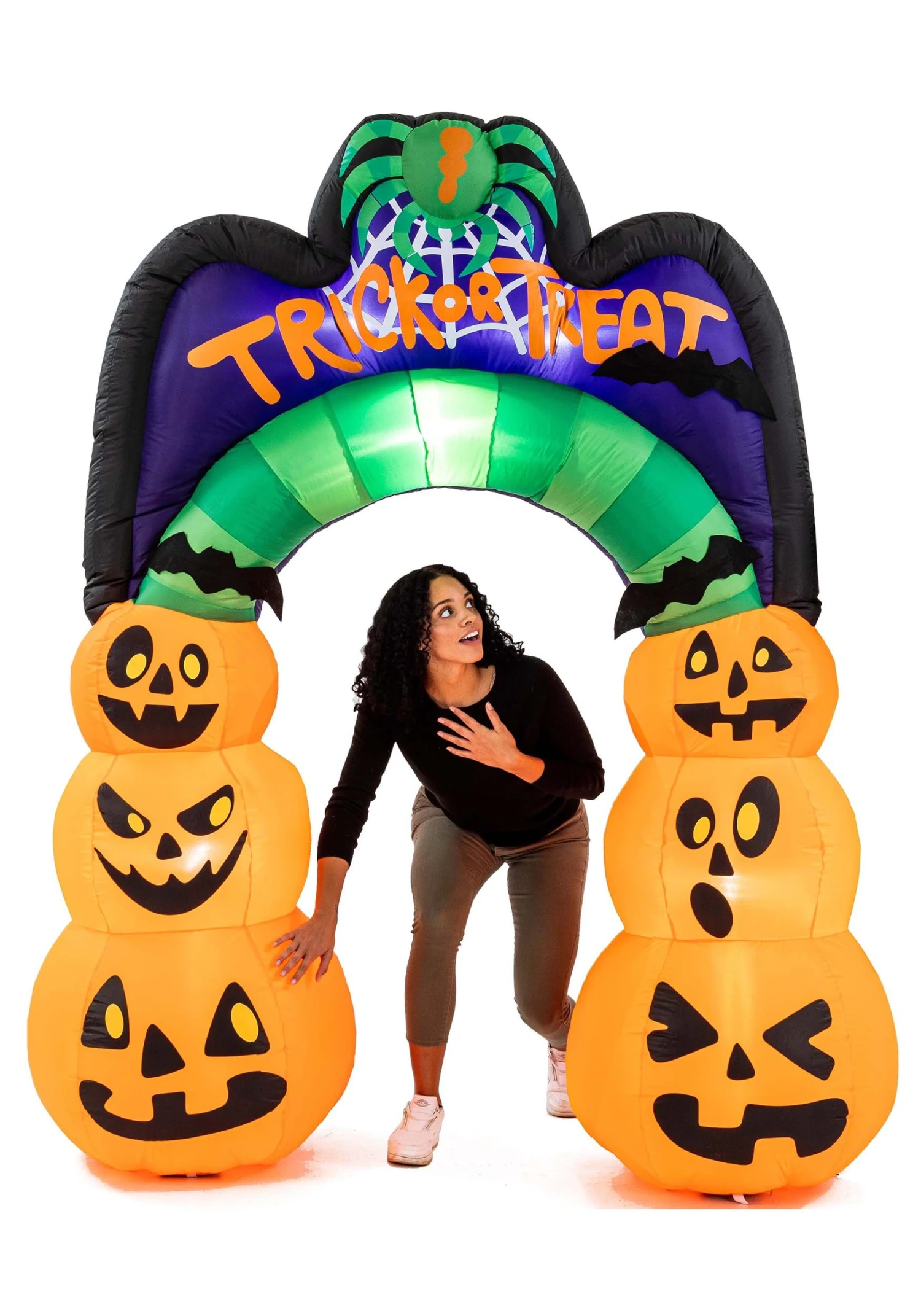 7' Tall Large Pumpkin Arch Inflatable Decoration 5 7' Tall Large Pumpkin Arch Inflatable Decoration - Image 5