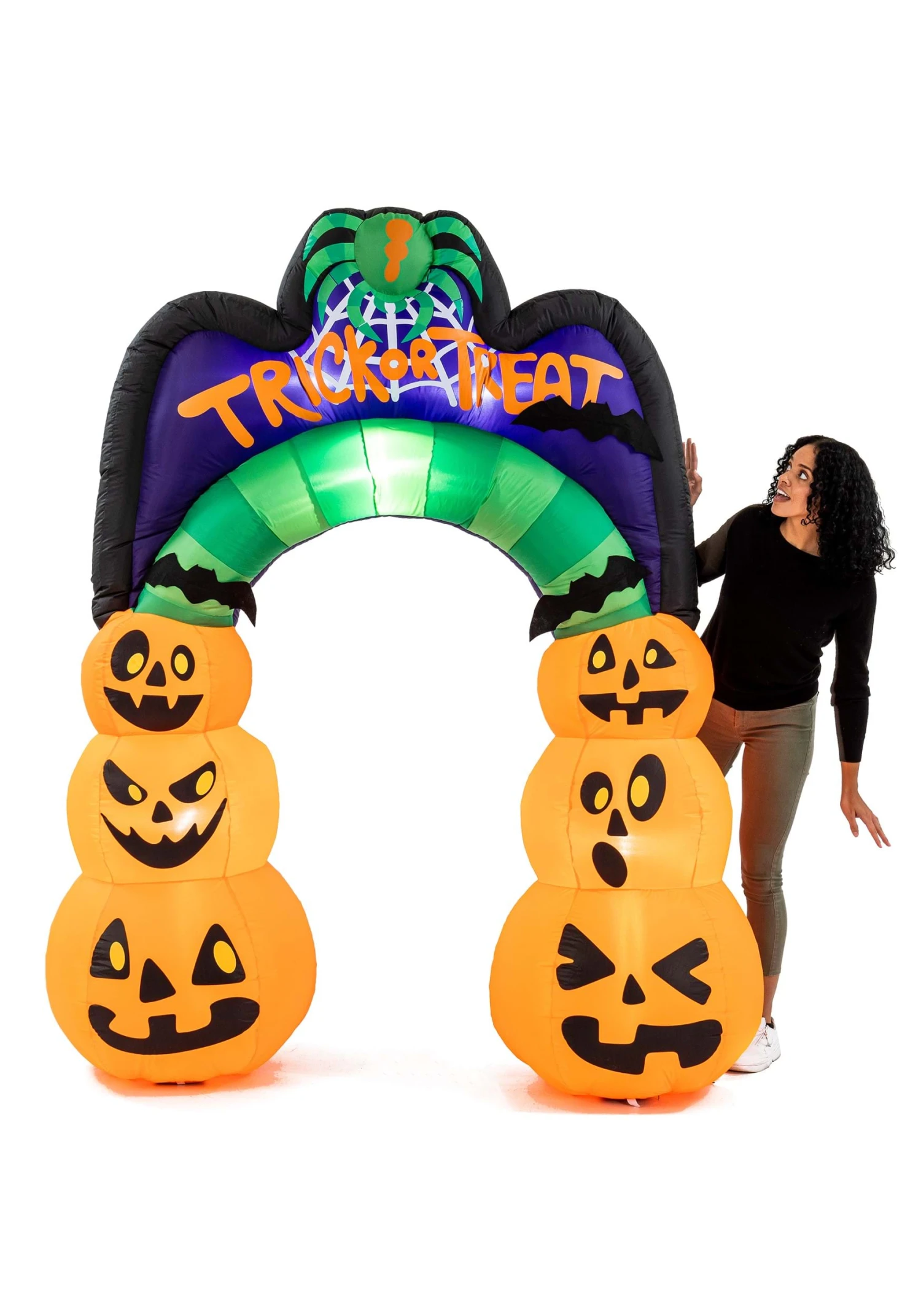 7' Tall Large Pumpkin Arch Inflatable Decoration 6 7' Tall Large Pumpkin Arch Inflatable Decoration - Image 6