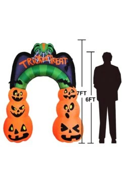 7' Tall Large Pumpkin Arch Inflatable Decoration 14 7' Tall Large Pumpkin Arch Inflatable Decoration -Halloween Decoration Store 7ft tall large pumpkin arch inflatable decoration alt 6