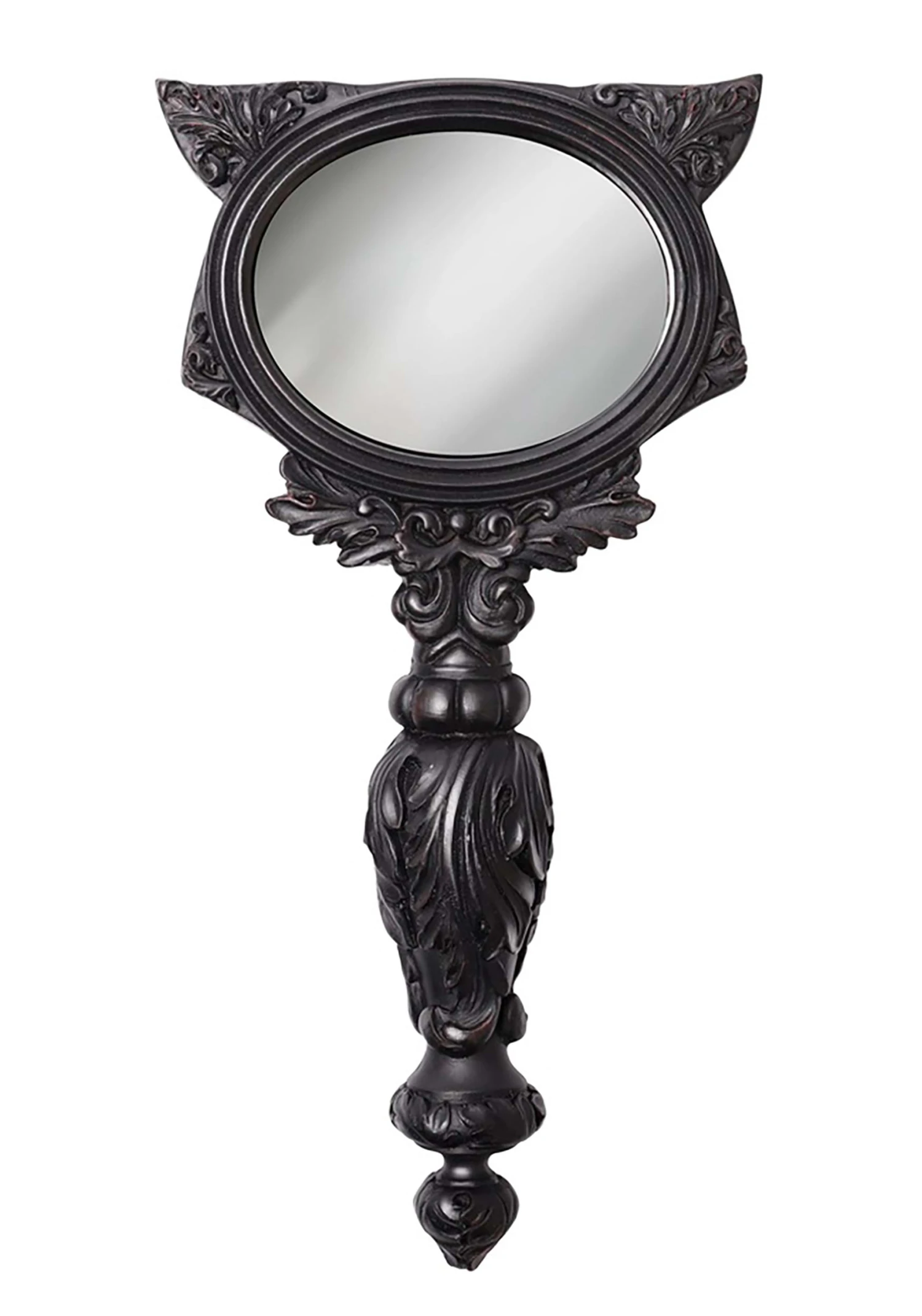 8 Inch Black Cat Hand Mirror Prop 1 8 Inch Black Cat Hand Mirror Prop