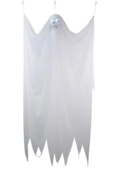 84" Floating Spooky Ghost With Light Up Eyes Halloween Prop