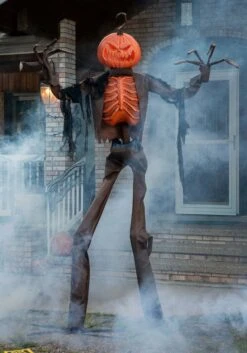 8FT Giant Animated Scarecrow Pumpkin Decoration