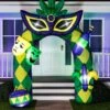 9.5FT Tall Mardi Gras Arch Inflatable Decoration