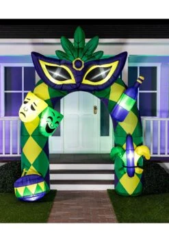 9.5FT Tall Mardi Gras Arch Inflatable Decoration