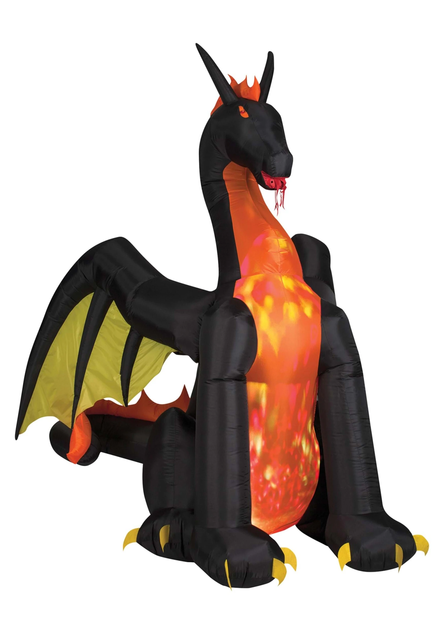 9FT Inflatable Airblown Projection Fire Dragon Decoration 1 9FT Inflatable Airblown Projection Fire Dragon Decoration