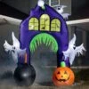 Ghostly Castle Arch Inflatable 9 Foot Decoration