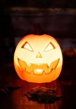 9-Inch Light Up Jack O' Lantern Halloween Decoration -Halloween Decoration Store 9 light up jack o lantern alt 2