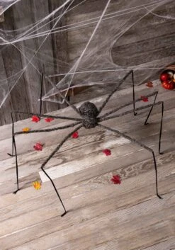 Fun World 90 Inch Fuzzy Spider Decor