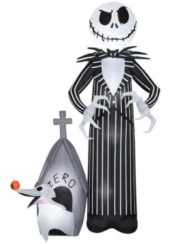 Airblown Jack & Zero Nightmare Before Christmas 9FT Inflatable Halloween Decoration