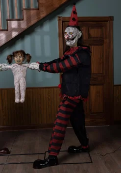 Tug Of War Animated Clown Prop -Halloween Decoration Store animated clown tug of war prop alt 3