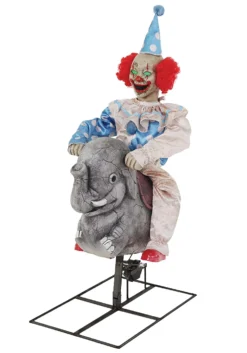 Animated Rocking Clown And Elephant Halloween Decoration -Halloween Decoration Store animated rocking elephant clown alt 5