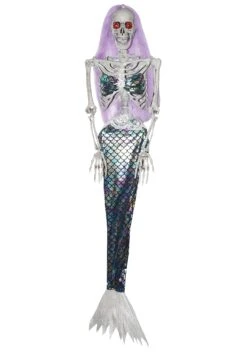 Animated Mermaid Skeleton Decoration