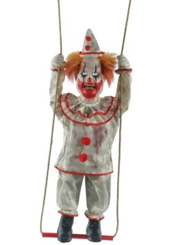 Swinging Animated Happy Clown Doll Decoration -Halloween Decoration Store animated swinging happy clown doll alt 2