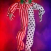 Animated Talking Evil Clown Hanging Halloween Decoration