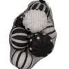Bag Of Eight Assorted 3" Glitter Black Pumpkins Decoration