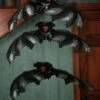 Pack Of 3 Black Halloween Bats Decoration