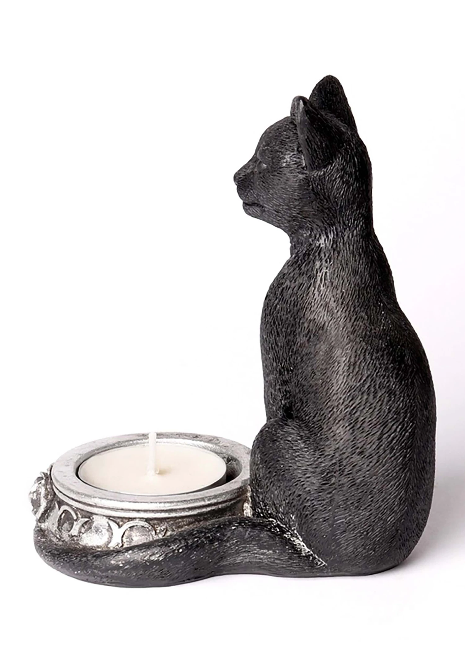 Decorative Black Cat Tea Light Holder 3 Decorative Black Cat Tea Light Holder - Image 3