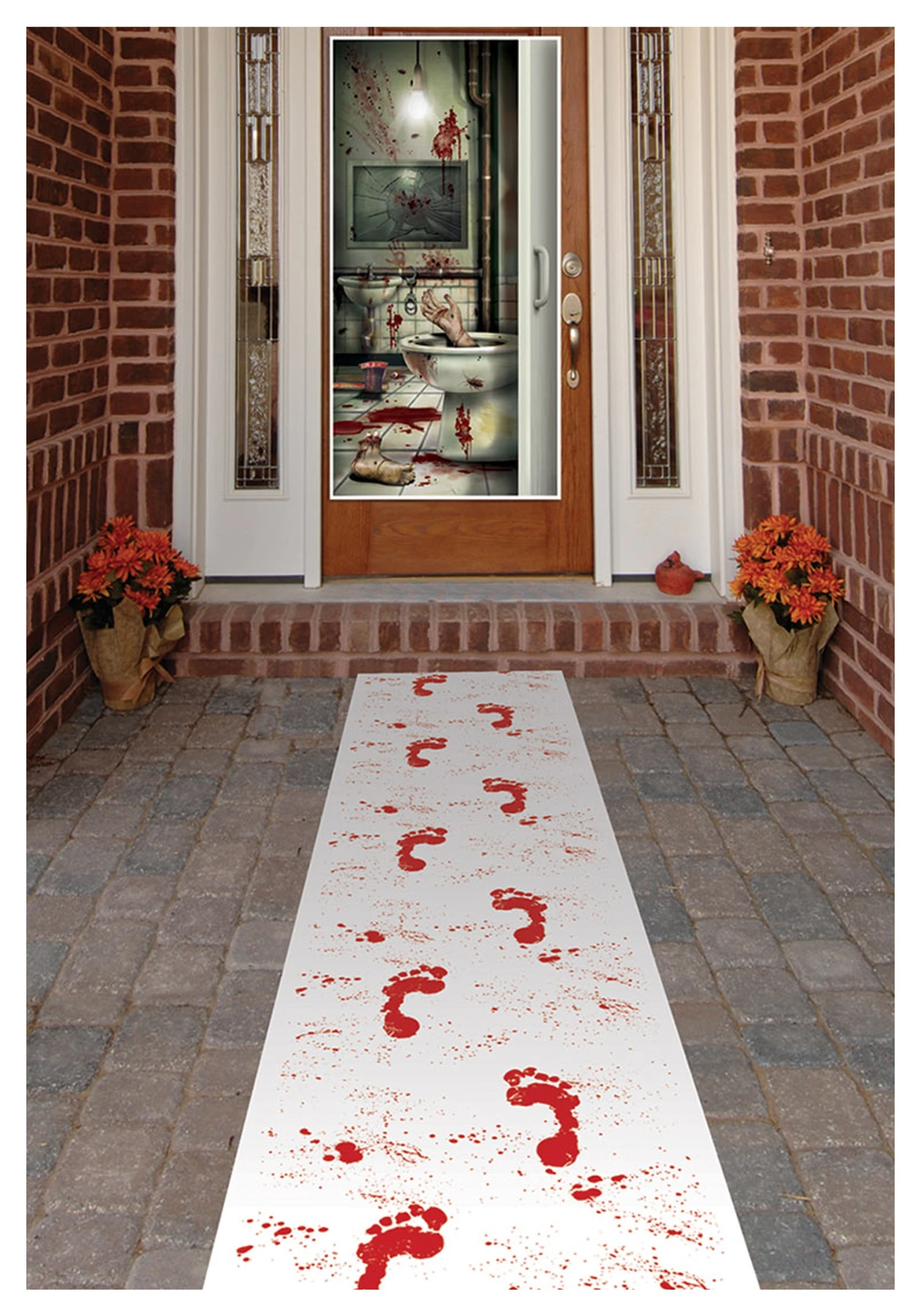 Bloody Footprints Runner Decoration 1 Bloody Footprints Runner Decoration