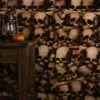 Wall Of Skulls Catacombs Wall Backdrop Decoration
