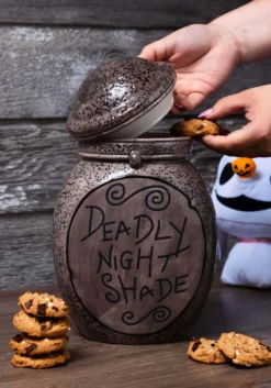 Nightmare Before Christmas Ceramic Deadly Night Shade Cookie Jar -Halloween Decoration Store ceramic deadly night shade cookie jar alt 2