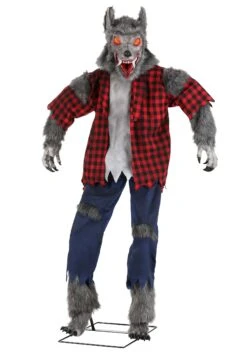 Classic Animated Werewolf Halloween Decoration -Halloween Decoration Store classic werewolf halloween decoration alt 7