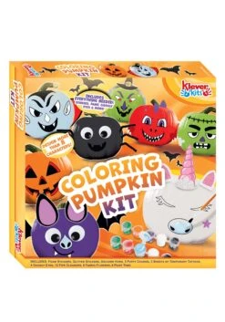 8 Characters Pumpkin Coloring Kit