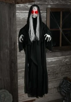 Cracked-Skull Baby Hanging Halloween Decoration