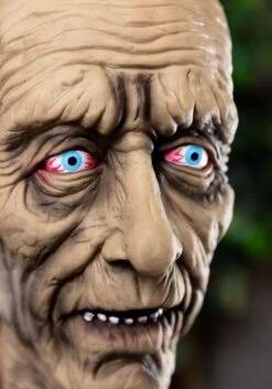 Decapitated Old Man Head Halloween Decoration -Halloween Decoration Store decapitated old man head alt 2